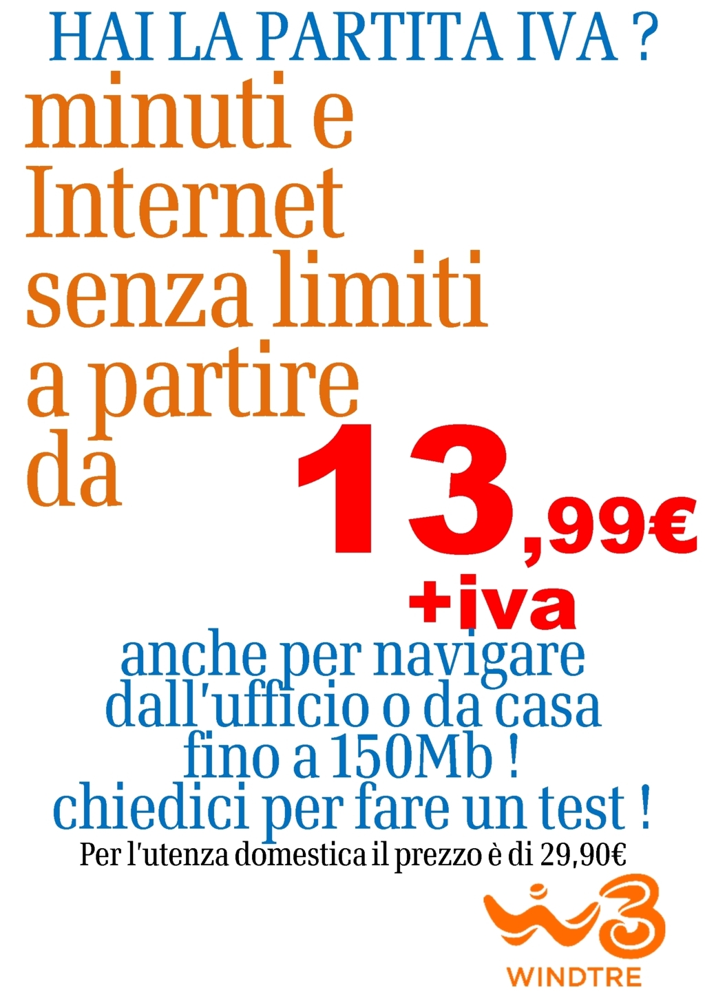  windtre unlimited professional full giga illimmitati - DSP Sistemi Piombino Dese