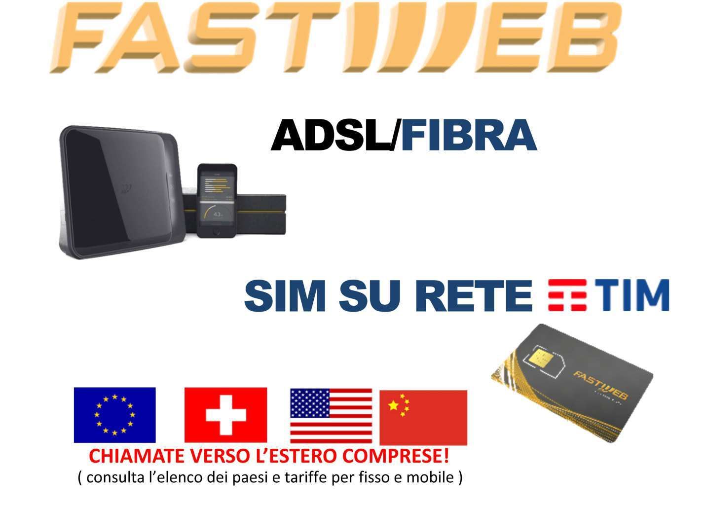 Fastweb Fibra/Adsl e sim su rete TIM ! - DSP Sistemi Piombino Dese